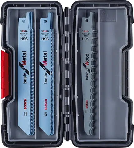 BOSCH 2607010901 / 15dílná sada pilových plátků do pil ocasek Wood and Metal Basic