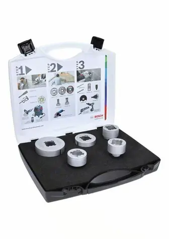BOSCH X-LOCK Dry Speed Best for Ceramic 2608599037 / Sada diamantových děrovek / 20 | 25 | 35 | 51 | 68 mm