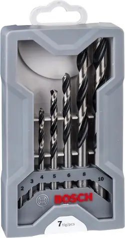 BOSCH HSS PointTeQ Mini X-Line 2608577347 / 7dílná sada spirálových vrtáků 