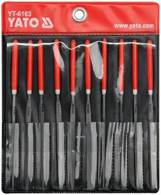 YATO YT-6163 / Sada pilníků jehlových 3 x 140 mm / 10 ks