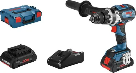 BOSCH GSB 18V-110 C - 2x 4.0 Ah / Aku kombi šroubovák / 18V / 13mm sklíčidlo / 2100 ot-min / 2 x 4.0 Ah 