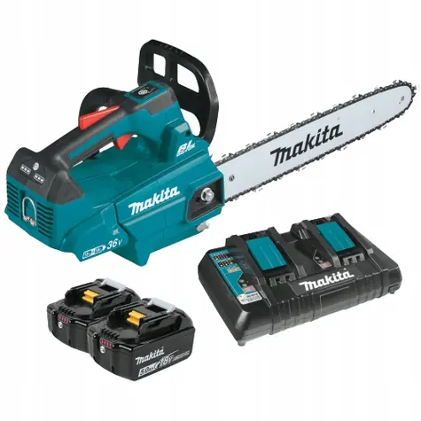 Makita DUC406PT2B / Aku řetězová pila / 2x18V / Délka lišty 40 cm / Rozteč řetězu 3|8