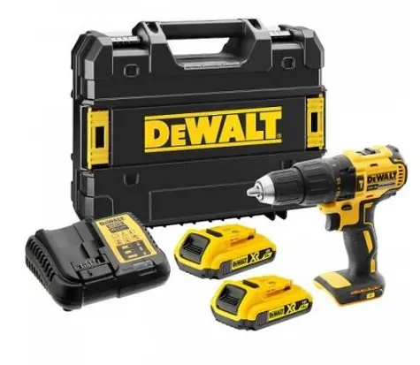 DeWalt DCD778D2T / Aku Vrtačka s příslušenstvím / 18V / 13mm sklíčidlo / 2x2.0Ah / 1.750 ot-min / 65 Nm