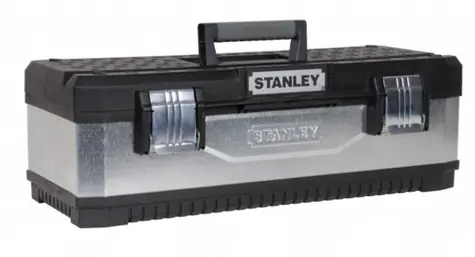 Stanley 1-95-620 kovový box na nářadí / rukojeť / rozměry: 66.2 x 29.3 x 22.2 cm