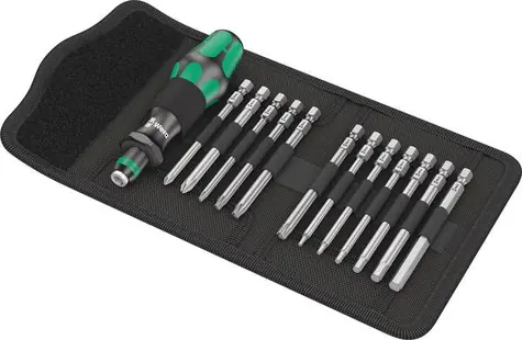 WERA Bicycle Set 2 / Kompaktní 13dílná sada šroubováků pro jízdní kola