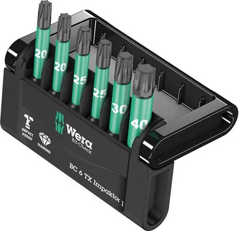 WERA Bit-Check 6 TX Impaktor 1 / sada bitů
