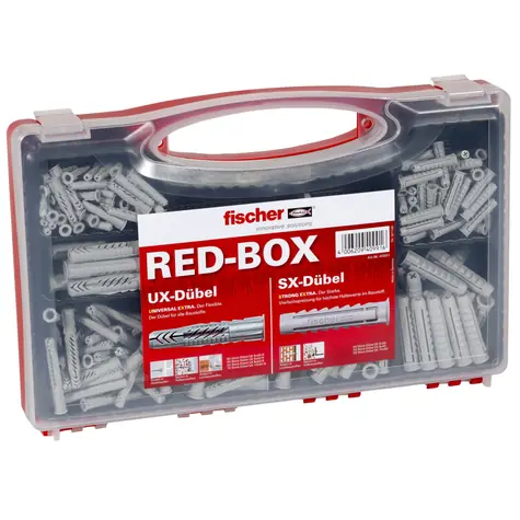 fischer box UX & SX  290 ks / sada uzlovacích hmoždinek UX a rozpěrných hmoždinek SX