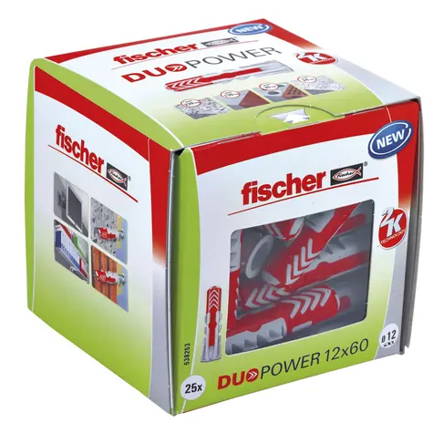 fischer DuoPower 12x60 LD hmoždinky 25 ks