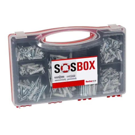 fischer SOSBOX S + FU + šrouby 360 ks / sada hmoždinek + šrouby