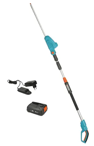 Gardena 14732-20 THS 42|18V P4A - sada / teleskopické nůžky na živý plot / 18V / Délka lišty 42 cm / Rozteč: 16 mm / doprodej