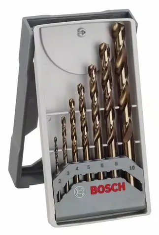 BOSCH 2608589296 / Sada vrtáků do kovu Mini X-Line HSS-Co / 135° / 7dílná