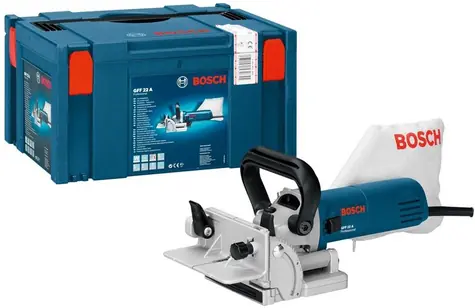 BOSCH GFF 22 A Professional / Frézka na drážky plochých čepů / 670 W / 9 000 ot. za min