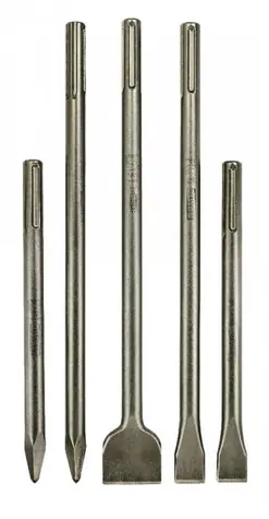 DeWalt SDSMAXSET2 / Sada sekáčů SDS-MAX / 3x plochý 280&360&400 mm + 2x špičatý 280&400 mm / 5 ks