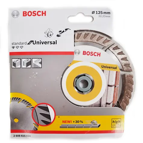 BOSCH Standard for Universal 2608615059 / Diamantový dělicí kotouč / 125x22.23 mm / Šířka řezu 2.0 mm