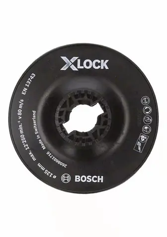BOSCH 2608601716 / Opěrný talíř systému X-LOCK / 125 mm / hrubý