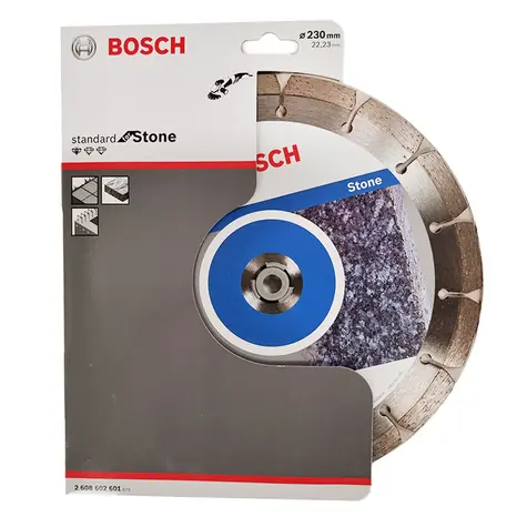 BOSCH Standard for Stone 2608602601 / Diamantový dělicí kotouč / 230x22.23 mm / Šířka řezu 2.3 mm