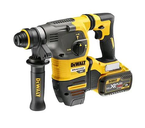 DeWalt DCH333X2 / Aku Kombinované kladivo / 54V / 1.000 ot-min / 4.480 úderů-min / 3.5J / SDS-plus / 2x9.0 Ah