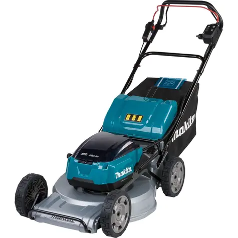 Makita DLM533PT4 / Akumulátorová sekačka na trávu / 18V x 2 / Šířka záběru 53.4 cm / koš 70 L  / 2x 5.0 Ah
