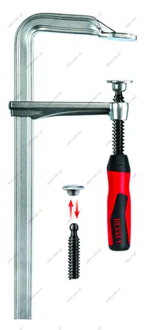 Bessey GZ40-2K/ Celoocelová šroubová svěrka s 2K rukojetí / 400 x 120 mm / upínací síla až 6000 N