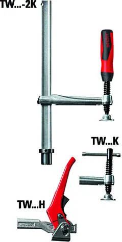 Bessey TW28-30-14-2K / Upínací prvek s pevným vyložením TW / 300 x 140 mm / upínací síla až 5000 N