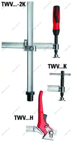 Bessey TWV28-30-17H (páka) / Upínací prvek s pevným vyložením TWV / 300 x 175 mm / upínací síla až 5500 N / doprodej