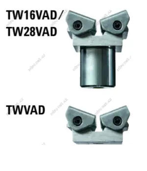 Bessey TW16VAD / Upínací nástavce Vario / výklopnéčelisti od 60° do 240° / šířka: 45mm / 16mm