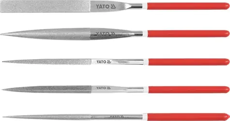 YATO YT-6156 / Sada pilníků jehlových diamantových 5 x 180 mm / 5 ks