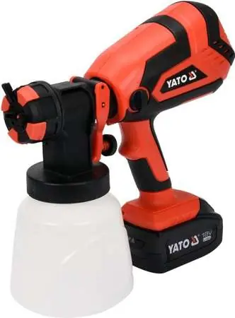YATO YT-82765 / stříkající pistole / 18V LI-ION / 1 L / 4.0 Ah