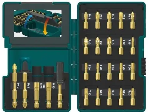Makita B-49921 Sada bitů (26 ks)