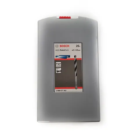BOSCH 2608577352 / Sada spirálových vrtáků HSS PointTeQ / ProBox 1–13 mm / 25 ks