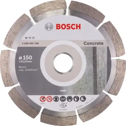 BOSCH 2608602198 / Diamantový řezací kotouč / Průměr 150 x 22.23 mm / Šířka řezu 2 mm