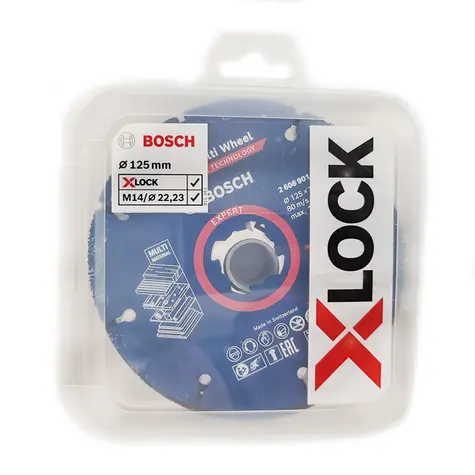 BOSCH 2608619374 / Sada řezných a lamelových kotoučů X-LOCK CMW / 125 x 22.23 mm / 5  ks