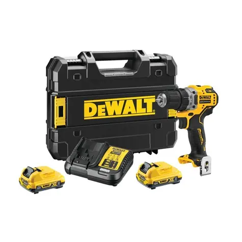 DeWalt DCD701D2 / Aku vrtačka s příslušenstvím / 12V / 10mm sklíčidlo / 2x2.0Ah / 1.500 ot-min / 57.5 Nm