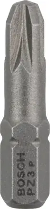 BOSCH Extra-Hart 2607001562 / Šroubovací bit zvlášť tvrdý / PZ3 / 25 mm / 3 ks