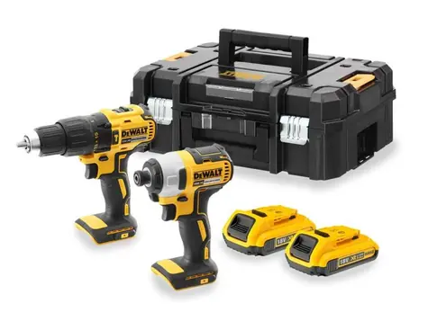 DeWalt DCK2060D2T / Aku sada nářadí / vrtačka DCD778 & rázový utahovák DCF787 / 18 V / 2x 2.0 Ah / nabíječka & kufr