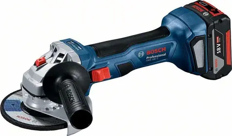 BOSCH GWS 18V-7 Professional 125 mm - 2x 4.0 Ah / Aku úhlová bruska / 18V / 11.000 ot-min / M14 / 2x4.0 Ah 