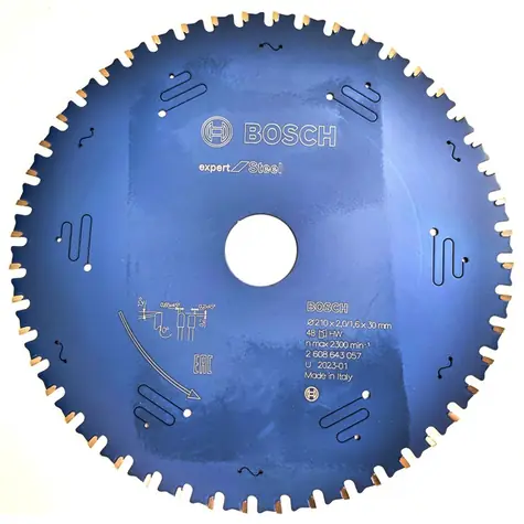 BOSCH Expert for Steel 2608643057 / Pilový kotouč / 210 x 30 mm / Šířka řezu 2.0 mm / 48 zubů 