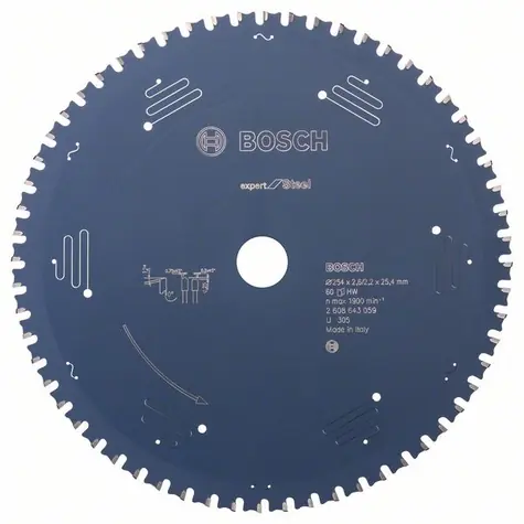 BOSCH Expert for Steel 2608643059 / Pilový kotouč / 254 x 25.4 mm / Šířka řezu 2.2 mm / 60 zubů 