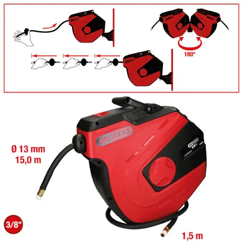 KS Tools Naviják pro hadice / závit 3:8