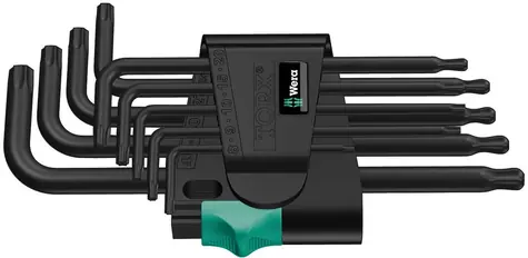 WERA 967|9 TX 1 Sada zástrčných klíčů TORX / BlackLaser / 9 dílný