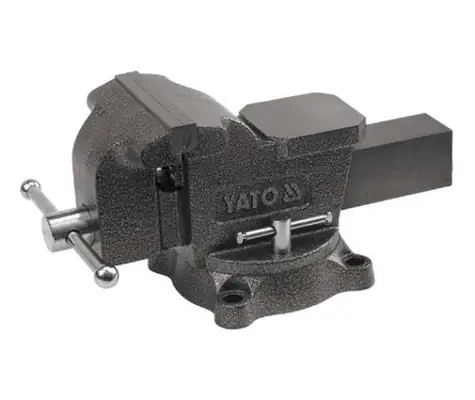 YATO YT-6504 / Svěrák zámečnický / otočný / 200 mm / 21 kg