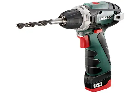 Metabo 600984000 PowerMaxx BS Basic / Aku Šroubovák / 12V / 2x 2.0Ah / Li-Ion / 10mm sklíčidlo / 1400 ot-min / 34Nm