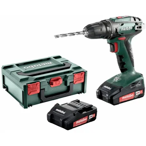 Metabo BS 18 / Aku Vrtací šroubovák / 18V / 2x2.0Ah / 10mm sklíčidlo / 1600 ot-min / 48 Nm