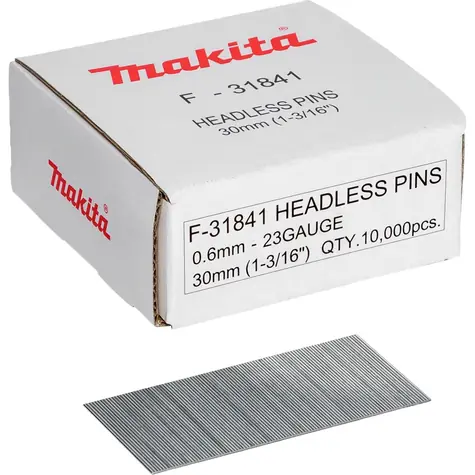 Makita F-31841 Hřebíky nastřelovací / 23G / délka 30 mm / 10000 ks