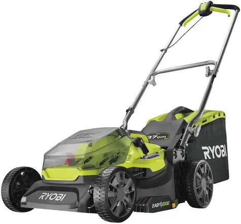 Ryobi RY18LM37A / Akumulátorová sekačka na trávu / 18V / Šířka záběru 37 cm / koš 70 L / 1x 4.0 Ah
