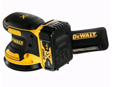 DeWalt DCW210P2 / Aku excentrická bruska / 18V / Průměr 125 mm / 12.000 ot-min / 2x 5.0Ah