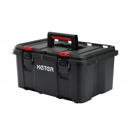 Keter Stack'N'Roll toolbox černá / Kufr na nářadí / 525 x 345 x 260 mm