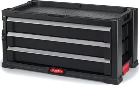 Keter Praktická skříňka na nářadí se 3 zásuvkami / 562 x 289 x 262 mm