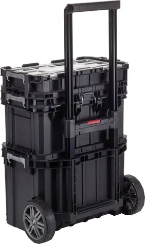 Keter Rolling Work Shop černá / pojízdná sada boxů na nářadí / 38 x 71 x 57 cm