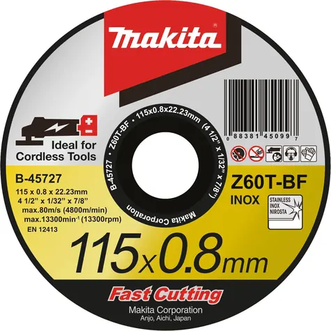 Makita B-45727 / kotouč řezný rovný / 115x22.23 / 1ks